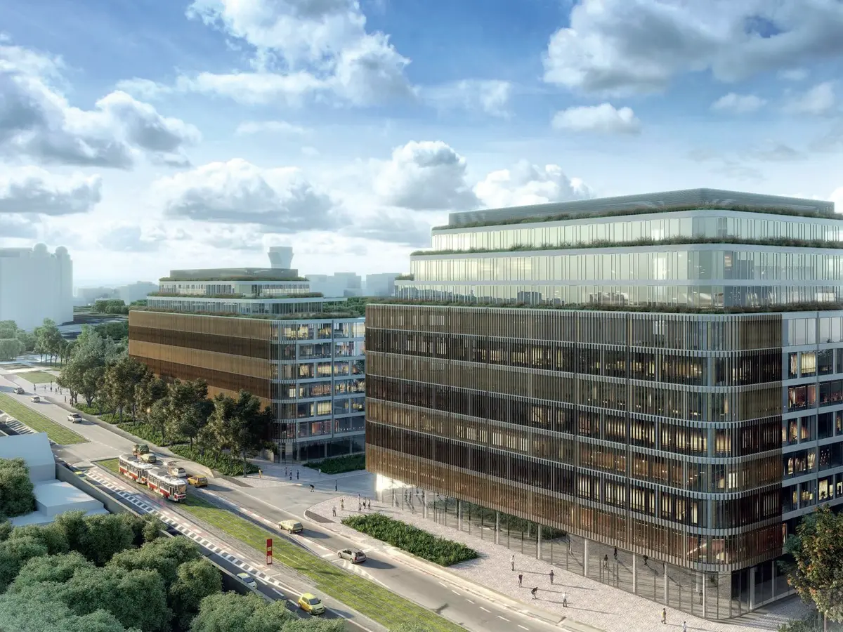 Demontáž a montáž nových rozvodů ZTI, VZT a RTCH – HAGIBOR Office Building, Praha 10