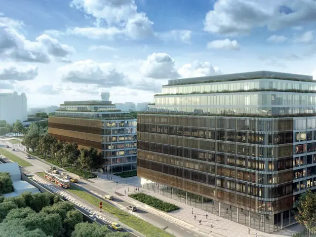Demontáž a montáž nových rozvodů ZTI, VZT a RTCH – HAGIBOR Office Building, Praha 10